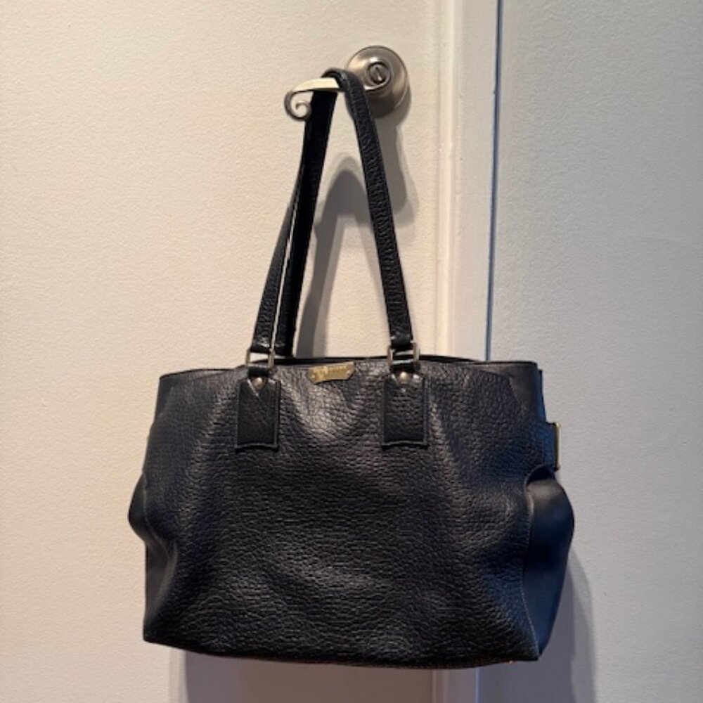 Burberry Black Leather Tote/Shoulder Bag - Large